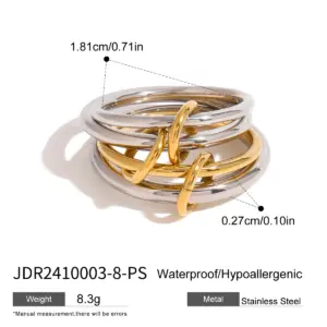 Modern Unisex Stainless Steel Multi-Layer Ring 18 S6bbd410a2fba4f89b31fa99ebc450f28p 2