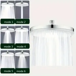 High-Pressure Rain Shower Head with Six Modes 13 S6bc44ec7e32c464ea08aa073fbf15072O