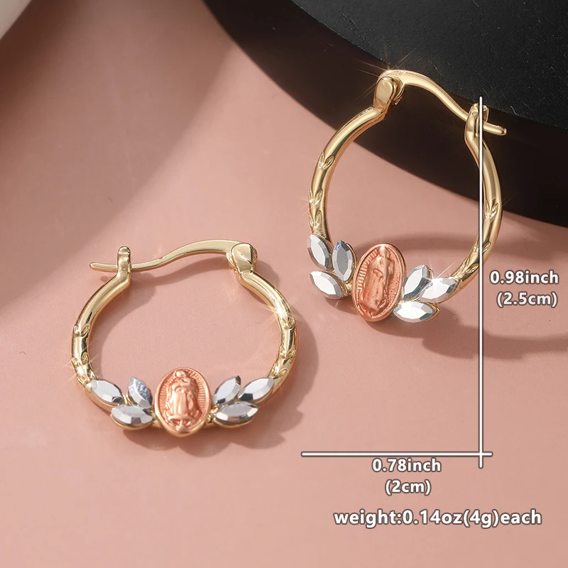 Elegant Gold and Silver Hoop Earrings for Women 5 Elegant Gold and Silver Hoop Earrings for Women - Image 5
