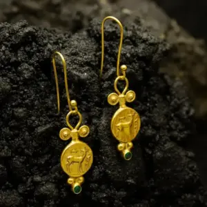 Vintage Green Stone Drop Earrings 5 S6bca7f430a4c45cda3816483ba26b459j