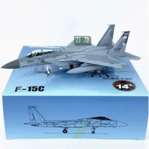 Diecast F-15C Fighter Jet Model 1:100 Scale 13 S6bded9d03db444638e3eaab25656f189H