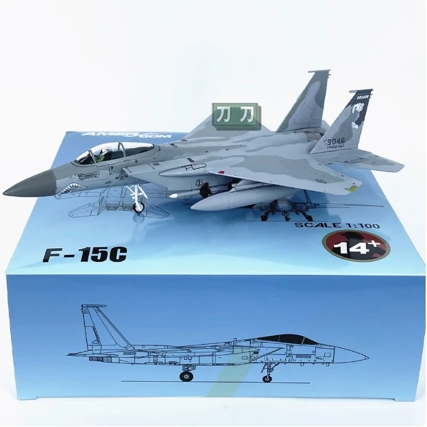 Diecast F-15C Fighter Jet Model 1:100 Scale 7 Diecast F-15C Fighter Jet Model 1:100 Scale - Image 7
