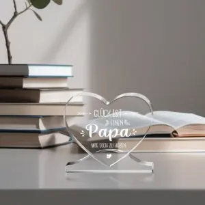 Heart-Shaped Acrylic Dad Gift with Stand 10 S6be16282e02b4b839f596ebf01e0b5c88