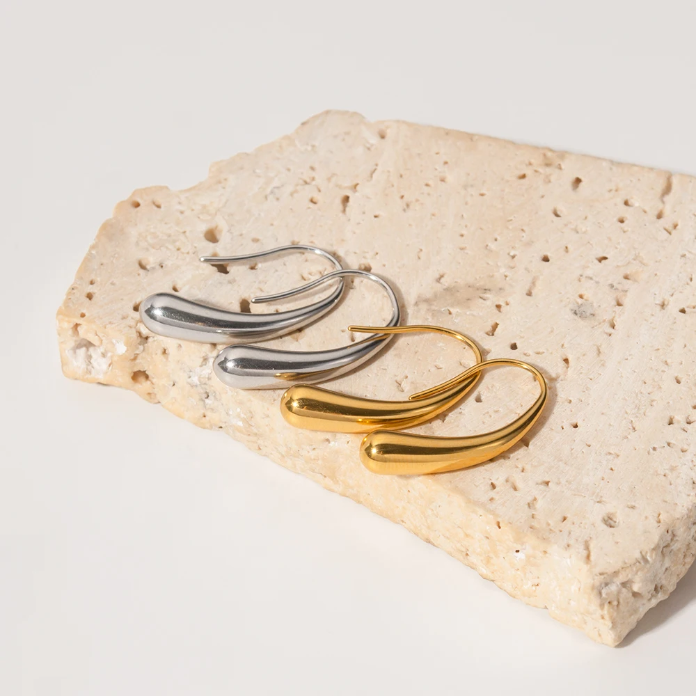 Stainless Steel Drop Earrings for Women 3 Stainless Steel Drop Earrings for Women - Image 3