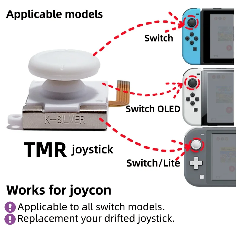 K-SILVER JS19 Joy-Con Joystick Replacement Set 3 K-SILVER JS19 Joy-Con Joystick Replacement Set - Image 3