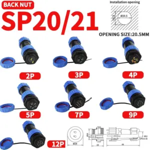 Waterproof Connector IP68 for Industrial Use 16 S6bf413b2dcb4427b8ddd85e4d7b2759e3