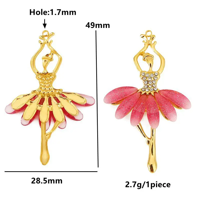 Stainless Steel Ballet Dragonfly Charms Set 3 Stainless Steel Ballet Dragonfly Charms Set - Image 3