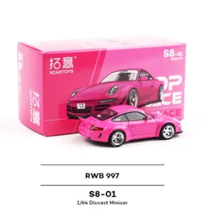 Pink 1:64 Scale Diecast Porsche 997 RWB Model 8 S6c1aefa44d924775b59032247df588c74