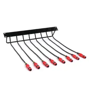 8-Port XLR Jumper Panel for Audio Systems 18 S6c226c6d63574fcb9df9bed15fae921a7