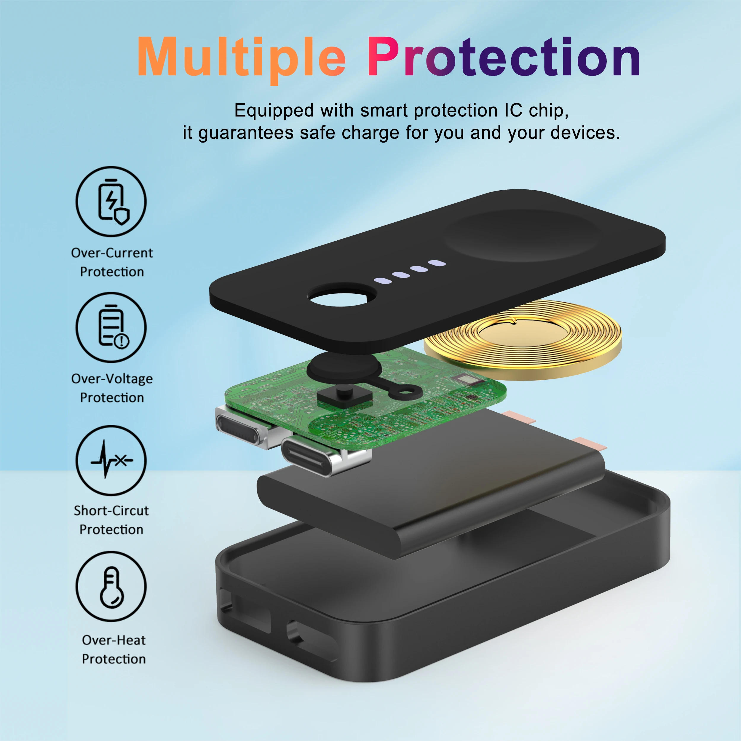 Apple Watch Wireless Charging Station Model 10-4 with Magnetic Fast Charge 2 Apple Watch Wireless Charging Station Model 10-4 with Magnetic Fast Charge - Image 2