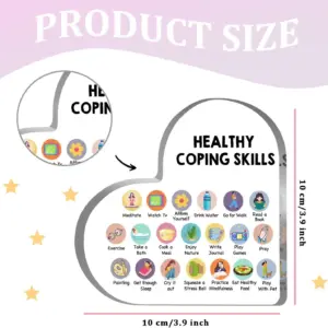 Heart-Shaped Acrylic Mental Health Decor DM-879 8 S6c3f2579fcb042f997c5c975cc906db4t