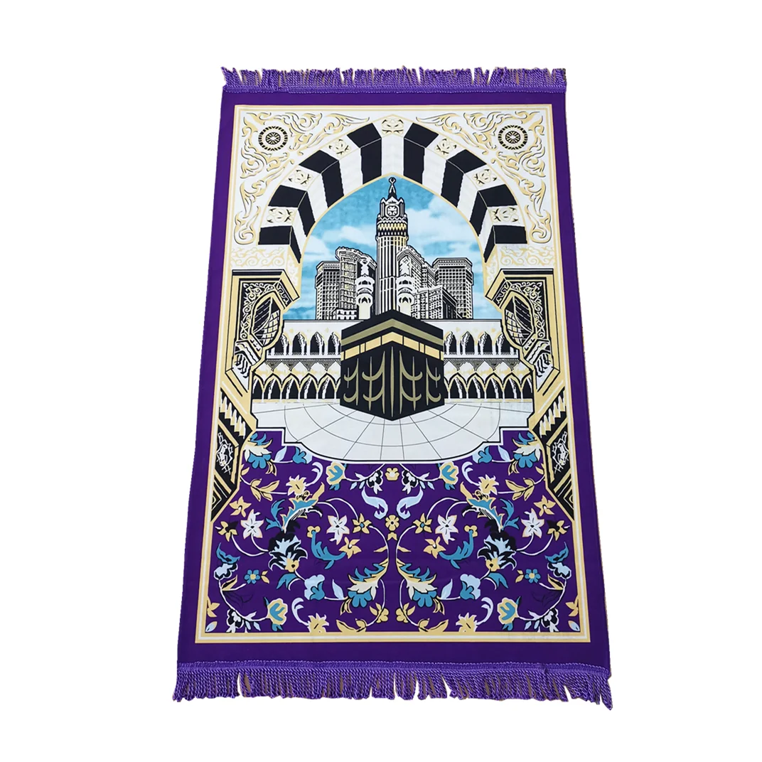 Vibrant Islamic Prayer Rug with Geometric Patterns 10 Vibrant Islamic Prayer Rug with Geometric Patterns - Image 10