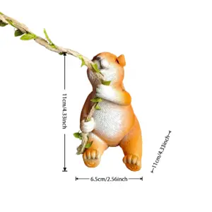 Resin Squirrel Ornament in Natural Tones 11 S6c50550a347f4890840f4d8c21ce4231g