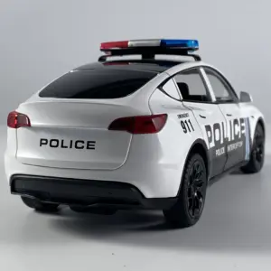 1:24 Scale Police Car Model with Light Bar 11 S6c54f9068bdb42198746e87104b3e2d4j