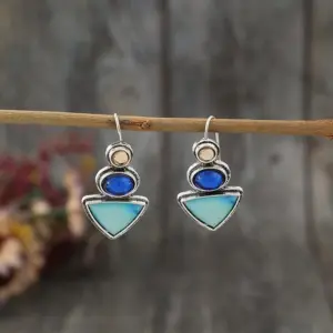 Vintage Geometric Drop Earrings in Silver or Gold 6 S6c571149ed1f48b4befb647f2f82900cz