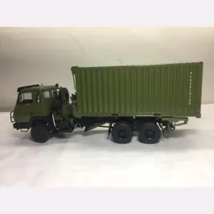 Shaanxi Military Container Truck Model 1:43 Scale 8 S6c60a833d81a4defbe96177afe367df8g