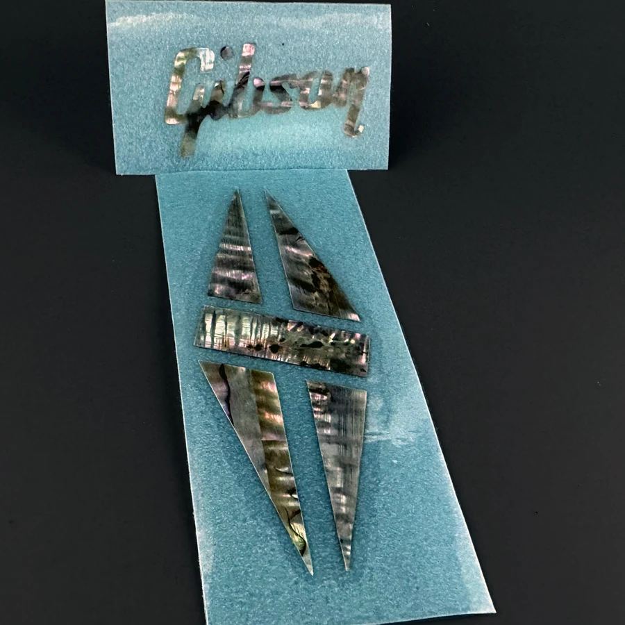 Abalone Guitar Headstock Decal for Gibson 4 Abalone Guitar Headstock Decal for Gibson - Image 4