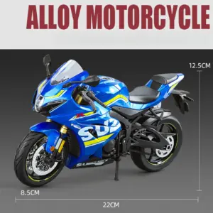 Vivid Suzuki GSX-1000R Motorcycle Model Ornament
