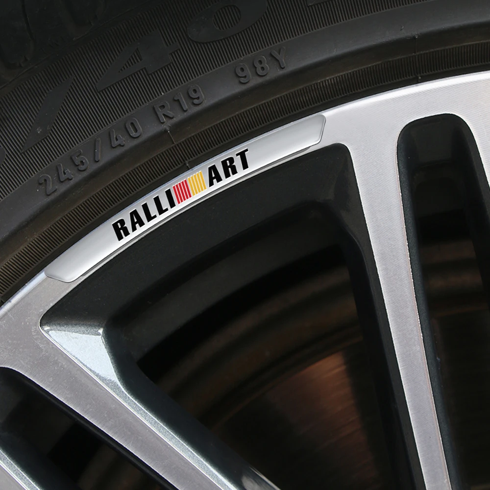 Mitsubishi Ralliart Aluminum Rim Stickers Set 6 Mitsubishi Ralliart Aluminum Rim Stickers Set - Image 6