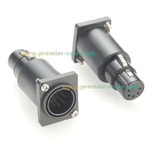 XLR 5Pin Panel Mount Connector Set 10 S6ca494acbc054c5caa284a7131004448h