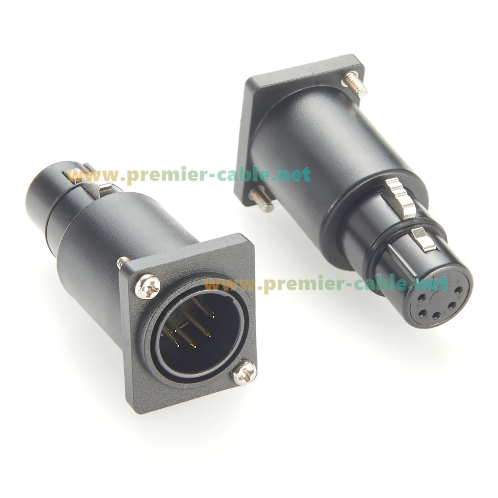 XLR 5Pin Panel Mount Connector Set 4 XLR 5Pin Panel Mount Connector Set - Image 4