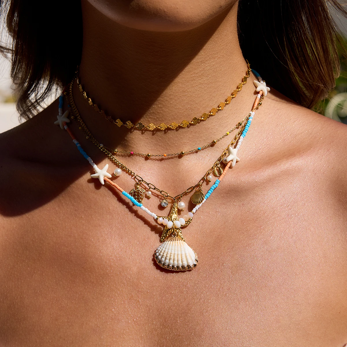 Stainless Steel Beach Vacation Necklace 3 Stainless Steel Beach Vacation Necklace - Image 3