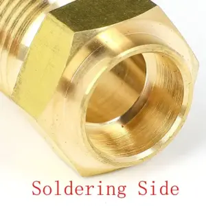 Brass SAE Flare Coupling 1/4" to 1 Inch 12 S6cad46a7d0044250aeaff0b8b2302018Z 1