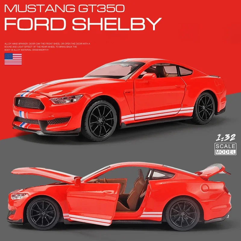 Vibrant Blue Ford Mustang Shelby GT350 Toy Model 8 Vibrant Blue Ford Mustang Shelby GT350 Toy Model - Image 8