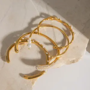 Stainless Steel Gold Double Wrap Bracelet for Women 12 S6cdb8e9039ac4a4caec2ebe63f04123eI