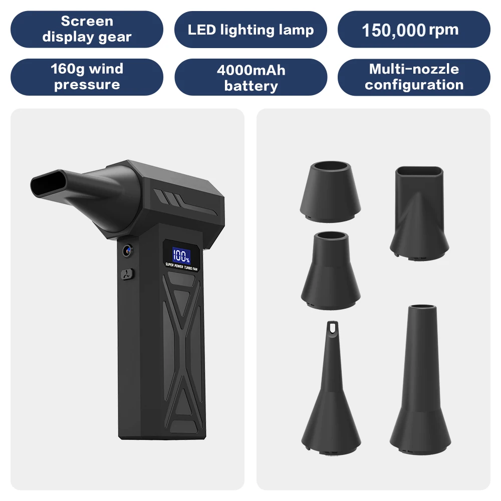 Wireless Electric Air Duster 75W, 4000mAh Battery 9 Wireless Electric Air Duster 75W, 4000mAh Battery - Image 9