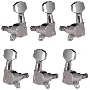 Electric Guitar Tuning Knob Set, Locking, Silver 9 S6cef5c8e74744f6f8cd3b61bca4422abK