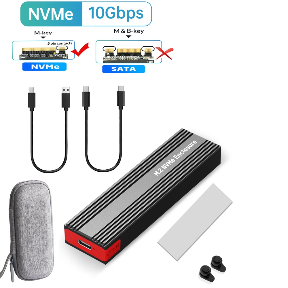 M.2 NVMe SSD Enclosure Aluminum 10Gbps 9 M.2 NVMe SSD Enclosure Aluminum 10Gbps - Image 9