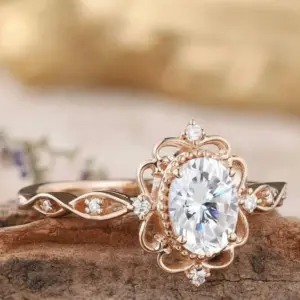 Rose Gold Floral-Design Cocktail Ring for Women 7 S6cfa0520ad644b96b272515a4714bd57r