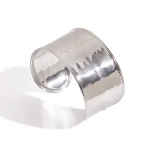 Stainless Steel Wide Cuff Bracelet for Women