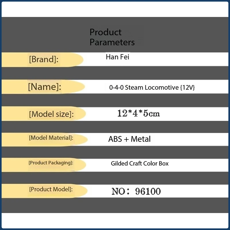 HO Scale Vintage HF 96100 0-4-0 Tank Locomotive 4 HO Scale Vintage HF 96100 0-4-0 Tank Locomotive - Image 4
