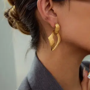 Geometric Stainless Steel Earrings 12 S6d1eb68839b642f8ba49433f0fdb4896P