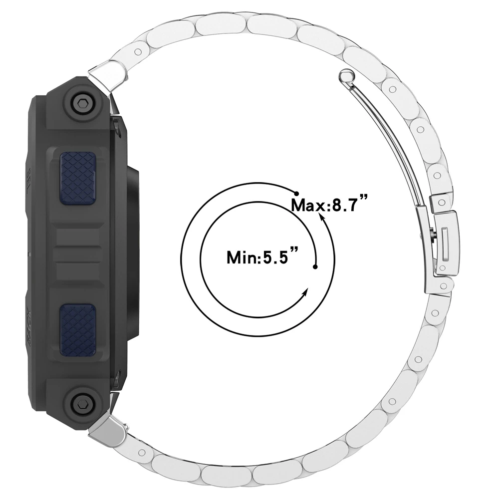 Stainless Steel Watch Strap for Huami Amazfit A2212 4 Stainless Steel Watch Strap for Huami Amazfit A2212 - Image 4