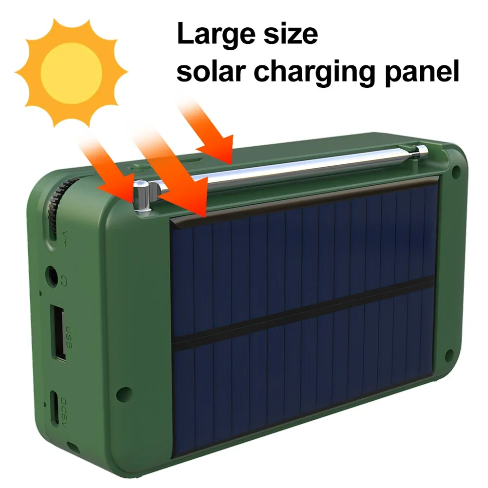 Green Portable DAB+ Radio with Bluetooth 5 Green Portable DAB+ Radio with Bluetooth - Image 5