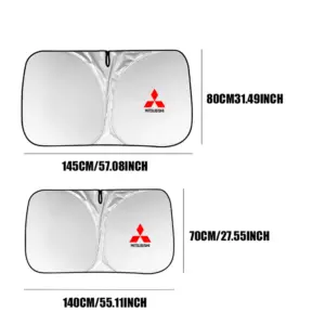 Mitsubishi Car Sun Shade - Silver Reflective 11 S6d820492b81d4d76b239a61fd5f4c566S