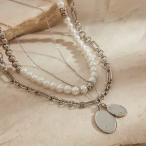 Elegant Gold Stainless Steel Pendant Necklace 12 S6dc62ffbbaa24dce991381fccad97906n