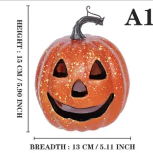 Glow-in-the-Dark Pumpkin Lantern for Halloween 17 S6dc7b016850e455db9322ca487e2e43fq