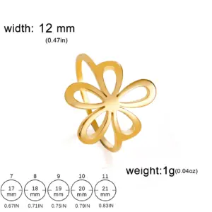 Elegant Floral Ring for Women and Girls 13 S6dc8825e603e45b4bf1af66b49a60abcZ