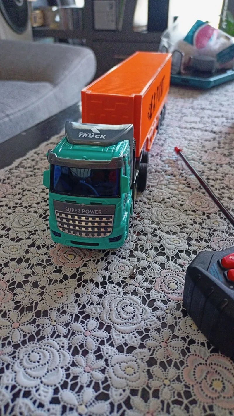 Vibrant Orange RC Construction Truck for Kids 6 Vibrant Orange RC Construction Truck for Kids - Image 6