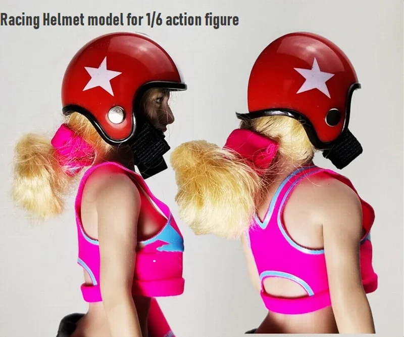 Vibrant Mini Motorcycle Helmet for 1/6 Action Figures 2 Vibrant Mini Motorcycle Helmet for 1/6 Action Figures - Image 2