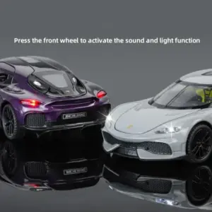 Vivid Purple 1:32 Scale Sports Car Model 14 S6e40f322f34a449ea890c69fac9671a6L