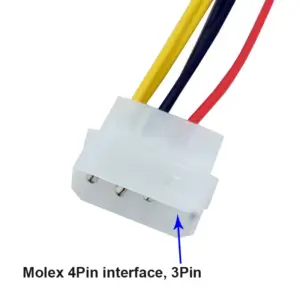 Molex Big 4Pin to 6Pin Power Extension Cable 7 S6e556ea0aea646b8a3bcd3a8b61d190aw