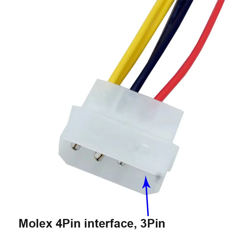 Molex Big 4Pin to 6Pin Power Extension Cable 2 Molex Big 4Pin to 6Pin Power Extension Cable - Image 2