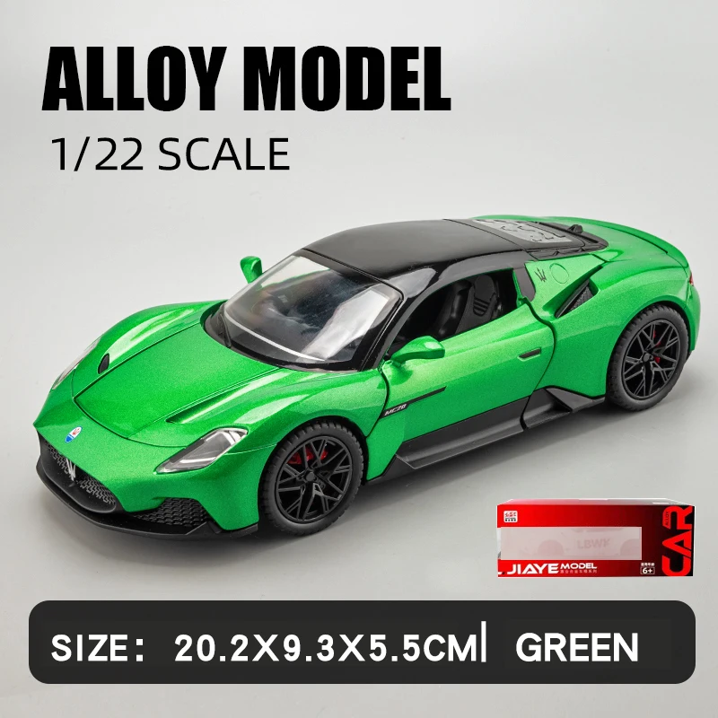 Sky Blue Maserati MC20 Diecast Model 7 Sky Blue Maserati MC20 Diecast Model - Image 7