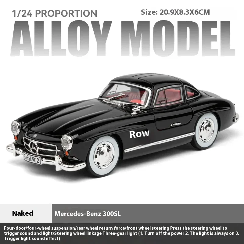 1:24 Mercedes-Benz 300SL Vintage Diecast Model 10 1:24 Mercedes-Benz 300SL Vintage Diecast Model - Image 10