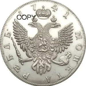 Ornate Historical Replica Coin in Silver 4 S6e84c418202f47a4af042ed6a677b9181